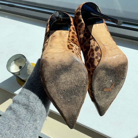 Jimmy Choo size 39 anouk leopard and camel with patent leather toe - Picture 5 of 16